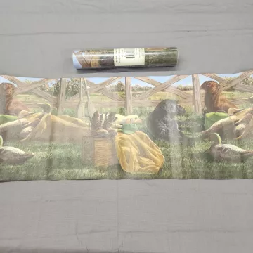 Seabrook Hautman Dog Duck Country Wallpaper Border Prepasted Vinyl New Sealed