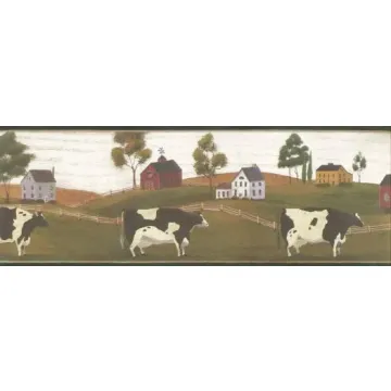 Dairy Farm Wallpaper Border HH28031B