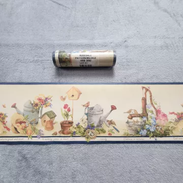 Rosedale Birdhouse Floral Multicolor Wallpaper Border New Sealed Prepasted