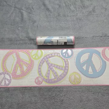 Friends Forever Peace & Love Sign Border