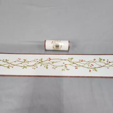 Country Floral Multicolor Wallpaper Border New Sealed Prepasted Washable Vinyl