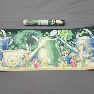 York Country Garden Botanical Wallpaper Border Multicolor Prepasted New