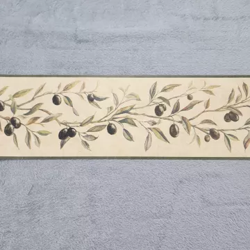 Chesapeake Olive Botanical Wallpaper Border Prepasted Non-Woven New Sealed