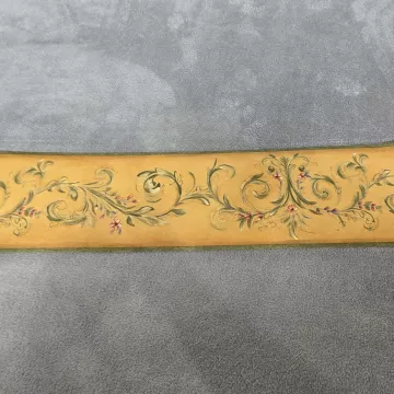 York Country Floral Gold Sage Green Wallpaper Border Prepasted Textured New