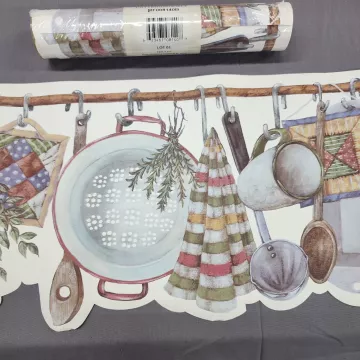 Cornerstone Country Kitchen Wallpaper Border Multicolor Prepasted Vinyl New