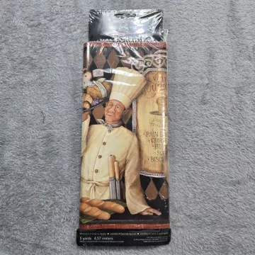 Blue Mountain French Country Chef Multicolor Wallpaper Border Sealed Pre-pasted