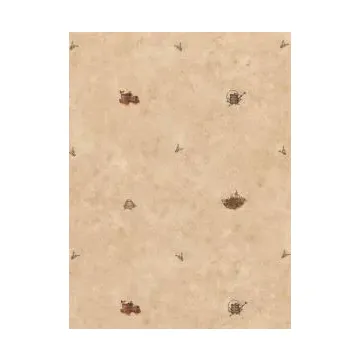 Beige Country Garden Wallpaper PC96123