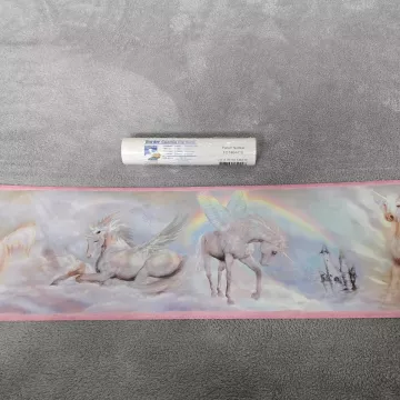 Chesapeake Unicorn Pastel Multicolor Wallpaper Border Sealed Pre-pasted