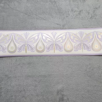 York Disney Rapunzel Butterfly Purple Gold Wallpaper Border Prepasted New