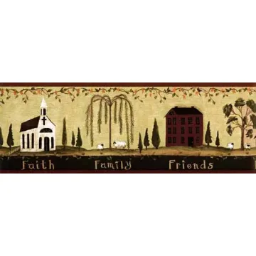 Primitive Sayings Wallpaper Border