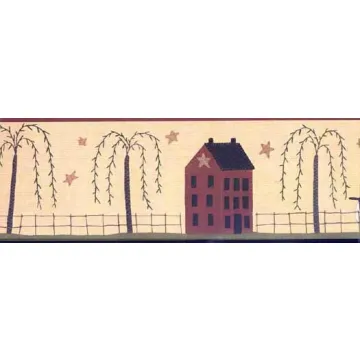 Saltbox Stichery Wallpaper Border