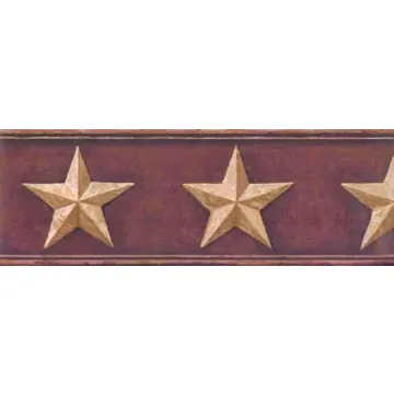 Tin Barn Star Wallpaper Border