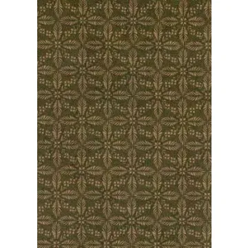 Leaf Stencil Green Wallpaper