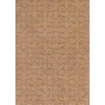 Leaf Stencil Tan Wallpaper