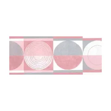Pink and Silver Contemporary Wallpaper Border - Norwall