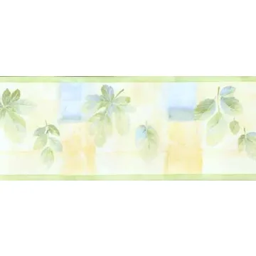 Leaf Color Block Wallpaper Border