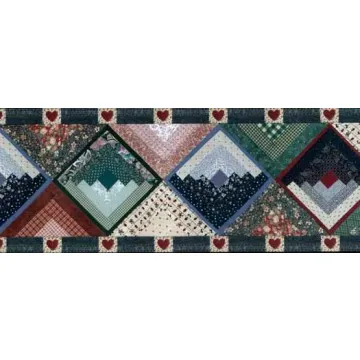 Quilted Diamond Wallpaper Border