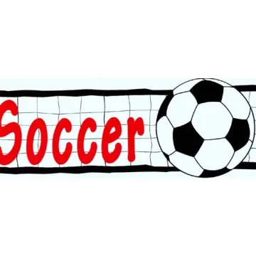 Soccer Balls Wallpaper Border