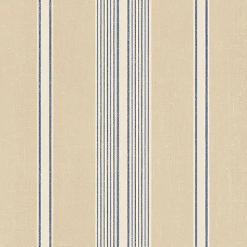 DS29706 Cushion Stripe Wallpaper Navy Blue, Beige Stripes & Damasks 3 Norwall Wallcovering