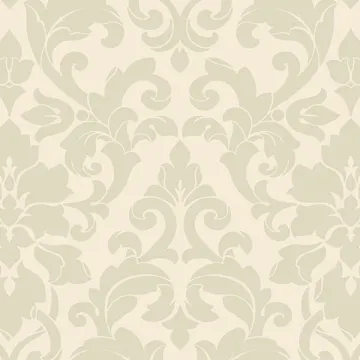 DS29715 Velvet Damask Wallpaper Green, Cream Stripes & Damasks 3 Norwall Wallcovering