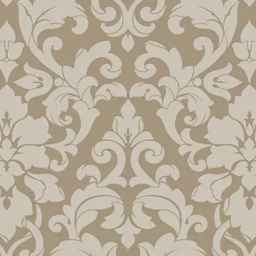 DS29716 Velvet Damask Wallpaper Taupe, Brown, Metallic Silver Stripes & Damasks 3 Norwall Wallcovering