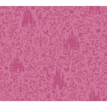 Walt Disney Kids Ii Small Scroll W/castles Wallpaper