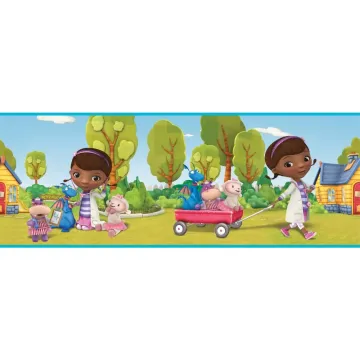 Walt Disney Kids Ii Doc Mcstuffins Scenic Border