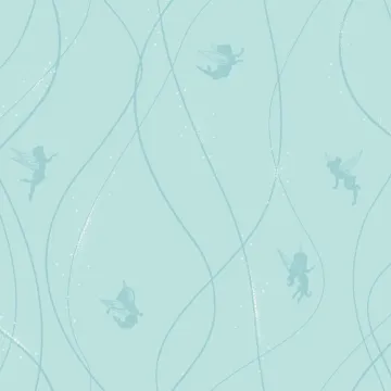 Walt Disney Kids Ii Tonal Fairy Stripe Wallpaper