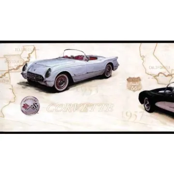 Chevy Corvette Wall Border