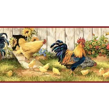 Hen House Wallpaper Border