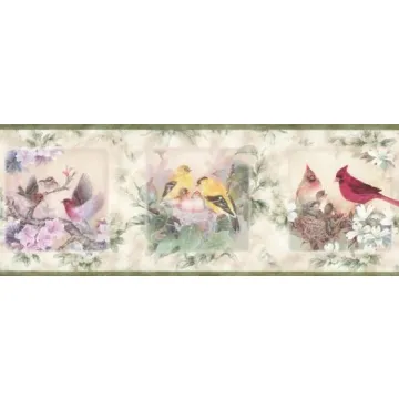 Garden Flight Wallpaper Border