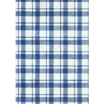 Blue and White Plaid Wallpaper