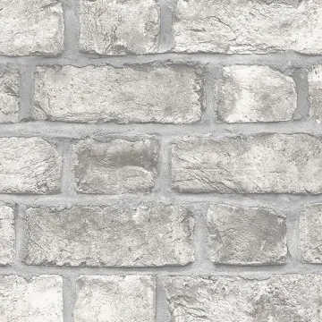 FH37517 Farmhouse Brick Wallpaper Grey, Dove, Charcoal, Black Living Norwall Wallcovering