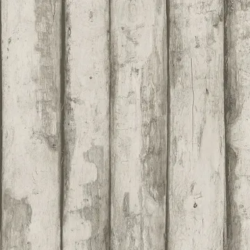 FH37533 Log Cabin Wallpaper Taupe, Brown Farmhouse Living Norwall Wallcovering