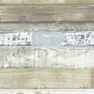 FH37555 Beachwood Wallpaper Green, Blue, Sage, Brown, Cedar Farmhouse Living Norwall Wallcovering