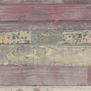 FH37557 Beachwood Wallpaper Red, Navy Farmhouse Living Norwall Wallcovering