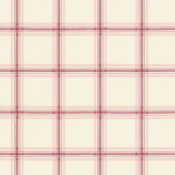 FK26910 Plaid Wallpaper Red, Beige Fresh Kitchens 5 Norwall Wallcovering