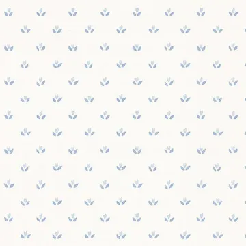 FK26951 Mini Tulip Wallpaper Light Blue, Blue Fresh Kitchens 5 Norwall Wallcovering