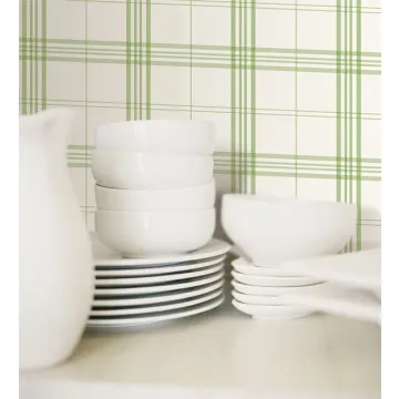 FK34401 Kitchen Plaid Wallpaper Green Fresh Kitchens 5 Norwall Wallcovering