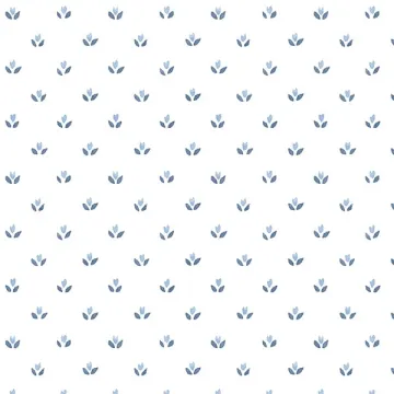 FK34402 Mini Tulip Wallpaper Blue Fresh Kitchens 5 Norwall Wallcovering