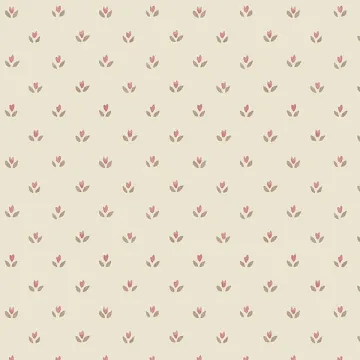 FK34405 Mini Tulip Wallpaper Pink, Beige, Cream Fresh Kitchens 5 Norwall Wallcovering
