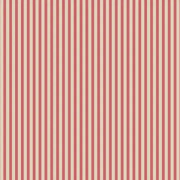 FK34407 3mm Stripe Wallpaper Red, Cream Fresh Kitchens 5 Norwall Wallcovering