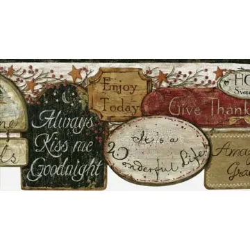 Country Quote Wallpaper Border