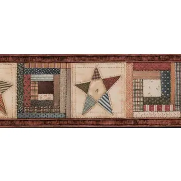 Quilted Star Wallpaper Border