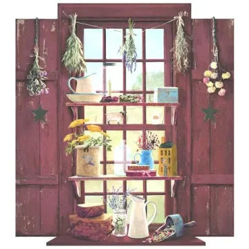 Country Things Window Mural
