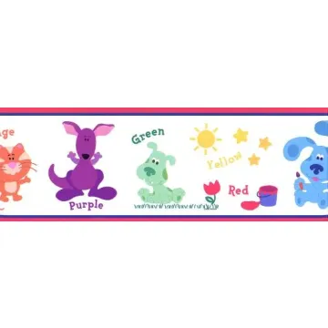 Pink Blues Clues Wallpaper Border
