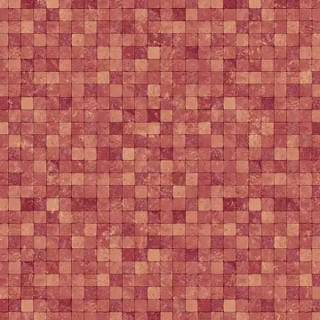 G67424 Burnt Red Gold Faux 1/2" Tile Red, Burgandy, Goldtone Natural FX Norwall Wallcovering