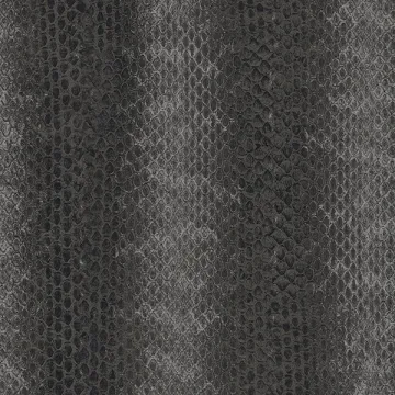 G67429 Black, Metallic Grey Snakeskin Print Wallpaper Gray Natural FX Norwall Wallcovering