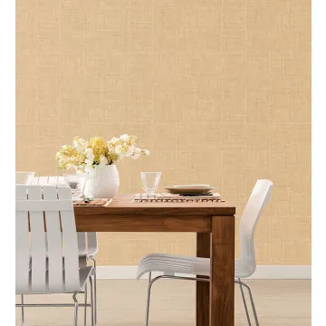 G67456 Light Brown Linen Grid Wallpaper Natural FX Norwall Wallcovering