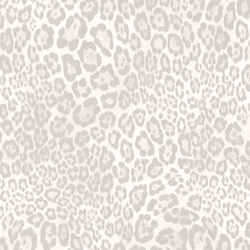 G67463 Grey, White Cheetah Print Wallpaper Natural FX Norwall Wallcovering